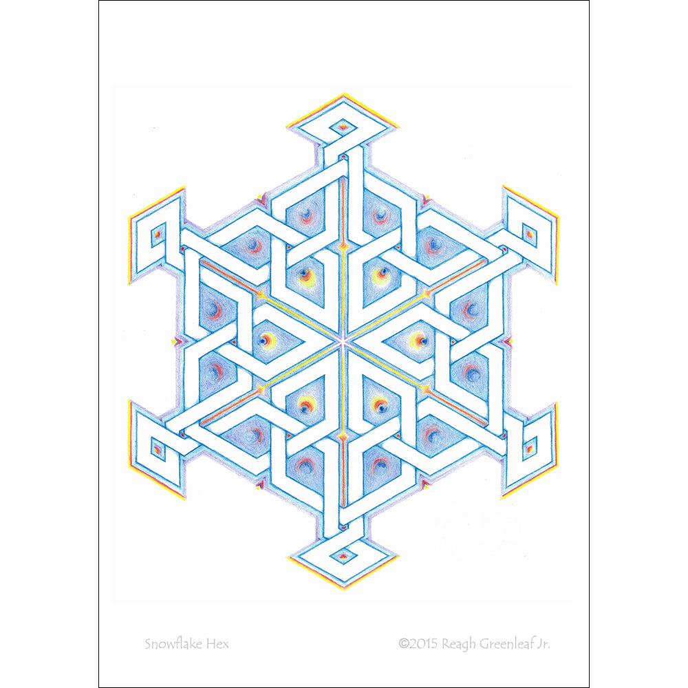 Snowflake Hex - Art Print