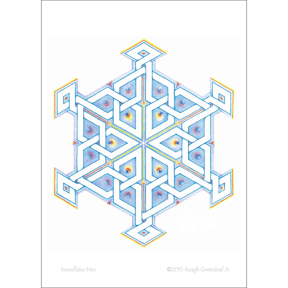 Snowflake Hex - Art Print