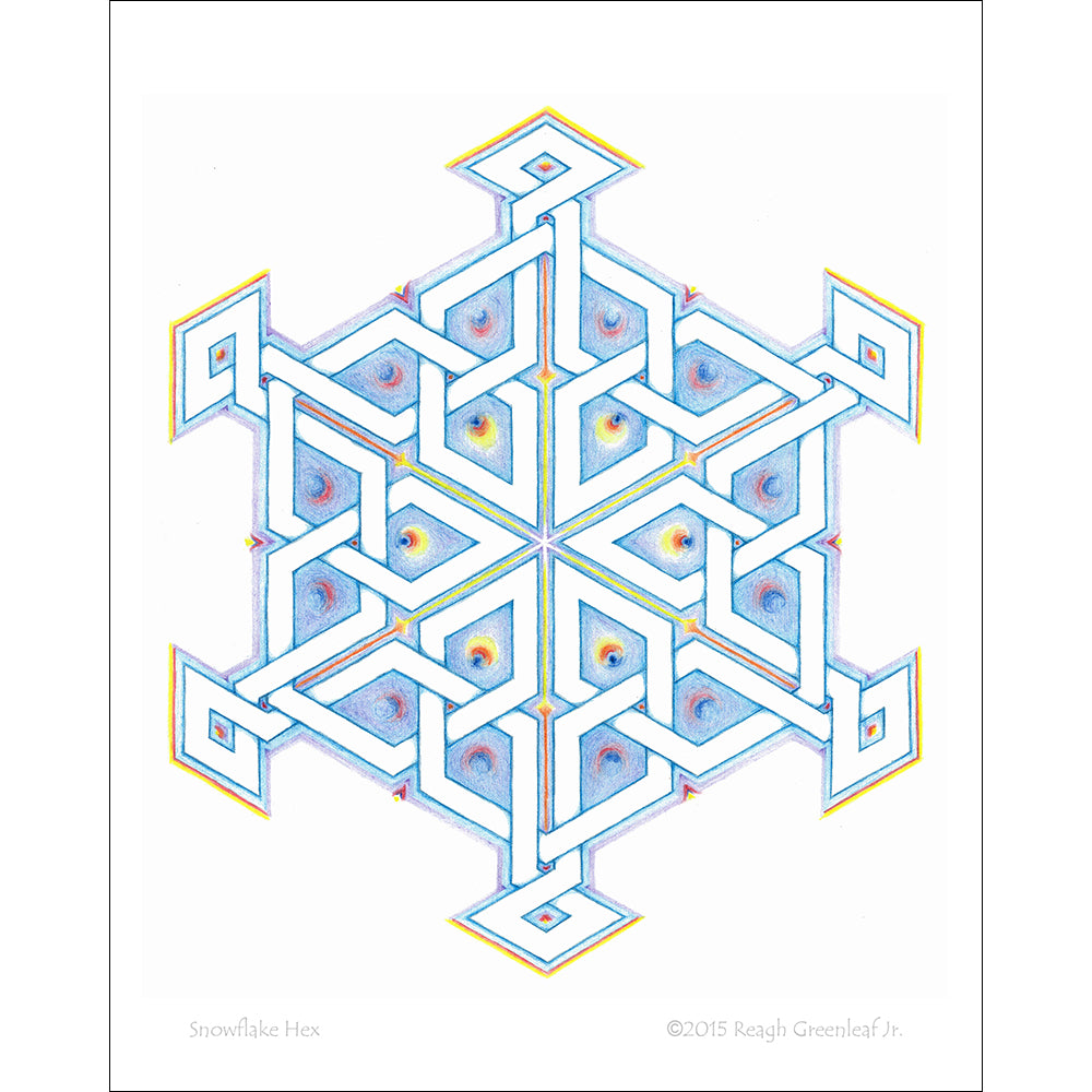 Snowflake Hex - Art Print