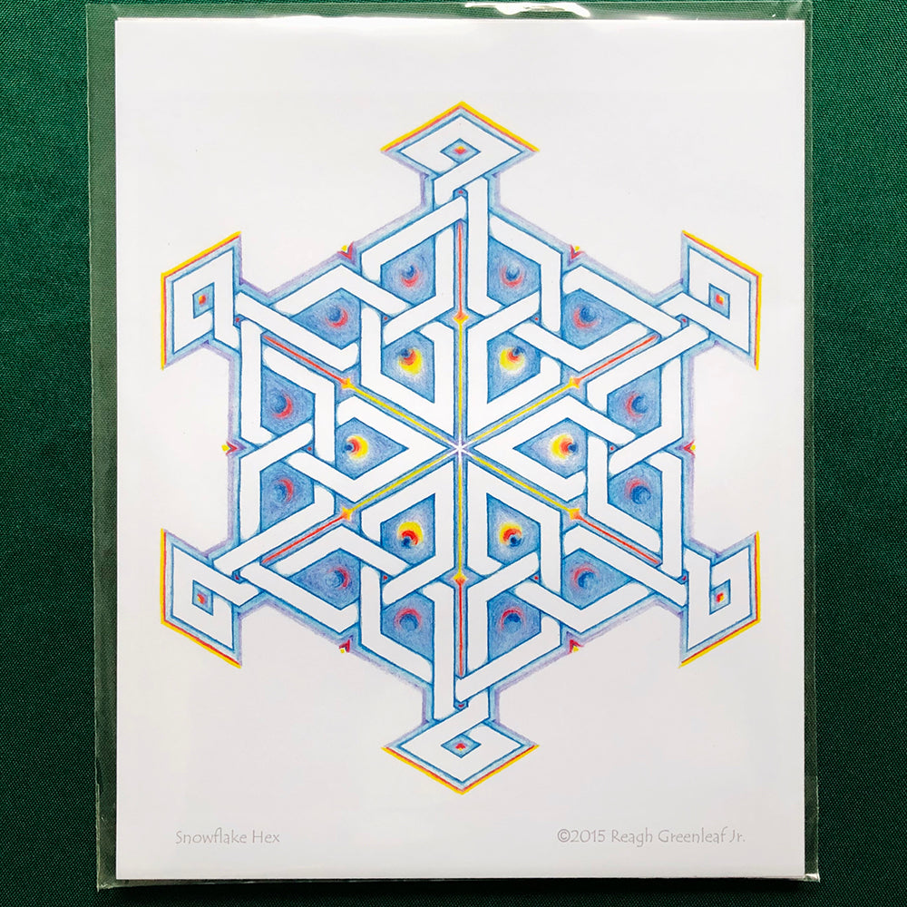 Snowflake Hex - Art Print