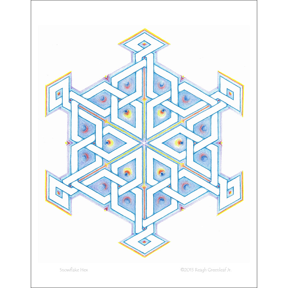 Snowflake Hex - Art Print