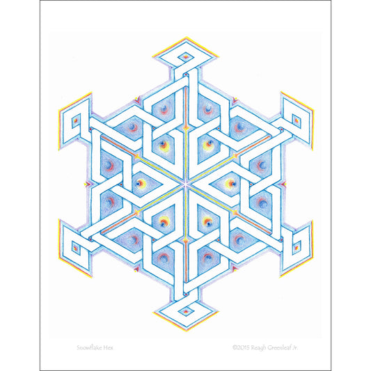 Snowflake Hex - Art Print